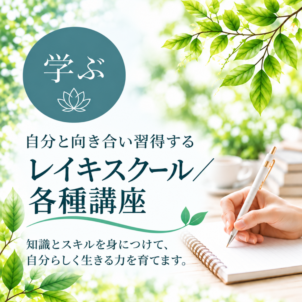 臼井式レイキスクール・各種講座(量子力学・潜在意識・HSP・アンガーマネジメント)